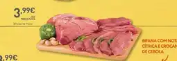 Recheio com - bifana com not citrice e crocan de cebola promoção