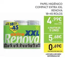 Recheio Renova - papel higienico compact extra xxl promoção