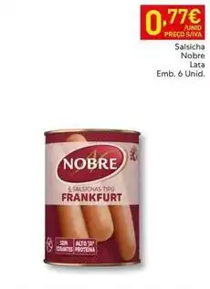 Recheio Nobre - salsicha promoção