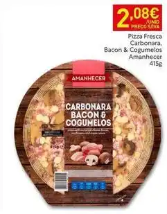 Recheio Amanhecer - pizza fresca carbonara, bacon & cogumelos promoção
