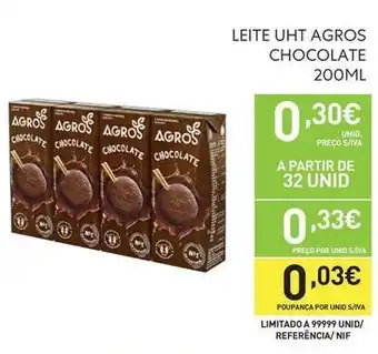 Recheio Agros - leite uht promoção