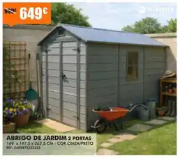 Armazéns Reis Abrigo de jardim 2 portas promoção