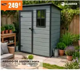 Armazéns Reis Abrigo de jardim allgarden 1 porta promoção