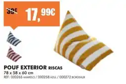 Armazéns Reis Pouf exterior riscas promoção