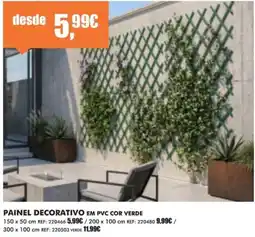 Armazéns Reis painel decorativo em pvc cor verde promoção