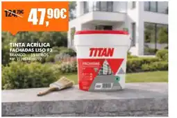 Armazéns Reis Tinta acrílica fachadas liso f3 titan branca promoção