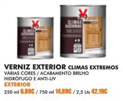 Armazéns Reis Verniz exterior climas extremos promoção