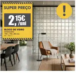 Armazéns Reis Bloco de vidro ondulado promoção