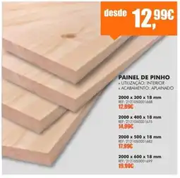 Armazéns Reis Painel de pinho promoção