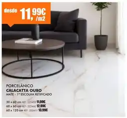 Armazéns Reis porcelânico calacatta ouro promoção