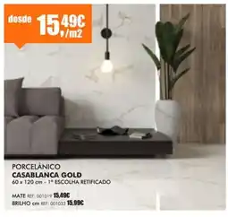 Armazéns Reis porcelânico casablanca gold promoção