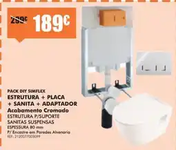 Armazéns Reis Pack diy simflex estrutura + placa + sanita + adaptador promoção