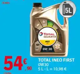 E.Leclerc total ineo first 0w30 promoção