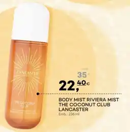 Well's body mist riviera mist the coconut club lancaster promoção