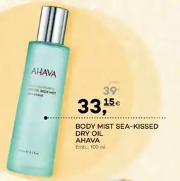 Well's body mist sea-kissed dry oil ahava promoção
