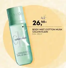 Well's body mist cotton musk calvin klein promoção