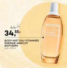 Well's Body mist eau vitaminée énergie abricot biotherm promoção