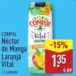 ALDI COMPAL Néctar de Manga Laranja Vital promoção
