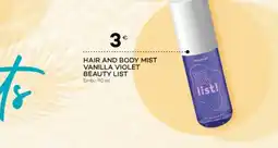 Well's hair and body mist vanilla violet beauty list promoção