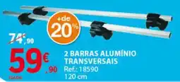E.Leclerc 2 barras alumínio transversais promoção