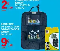 E.Leclerc protetor de banco com organizador panda promoção