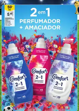 Continente Comfort 2 em 1 Perfumador + Amaciador promoção