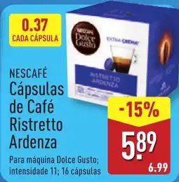 ALDI NESCAFÉ Cápsulas de Café Ristretto Ardenza promoção