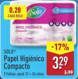 ALDI SOLO Papel Higiénico Compacto promoção