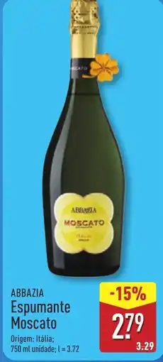 ALDI ABBAZIA Espumante Moscato promoção