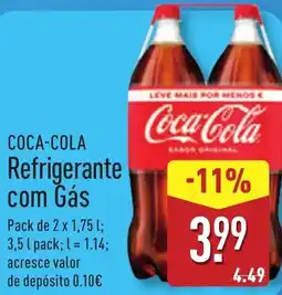 ALDI COCA-COLA Refrigerante com Gás promoção
