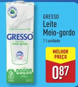 ALDI GRESSO Leite Meio-gordo promoção