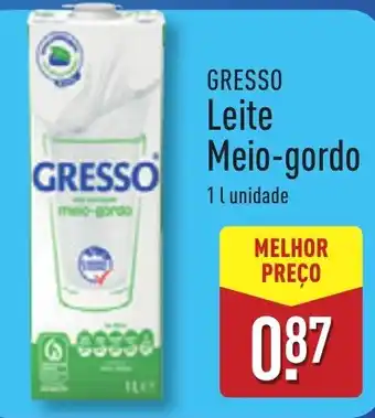 ALDI GRESSO Leite Meio-gordo promoção