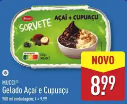 ALDI MUCCI Gelado Açaí e Cupuaçu promoção