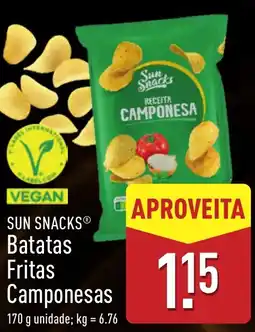 ALDI SUN SNACKS Batatas Fritas Camponesas promoção