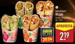 ALDI DAYLICIOUS Wraps promoção
