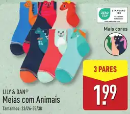 ALDI LILY & DAN Meias com Animais promoção