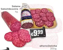 Bolama Salame Salsichão extra promoção