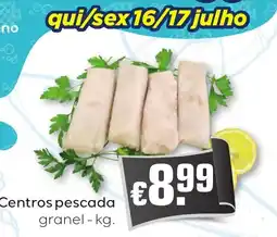 Bolama Centros pescada granel promoção