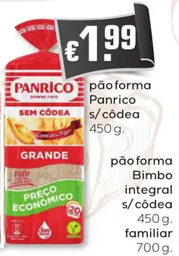 Bolama pão forma Panrico promoção
