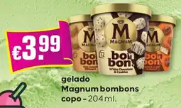 Bolama gelado magnum bombons copo promoção