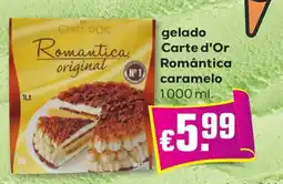 Bolama gelado carte d'or romântica caramelo promoção