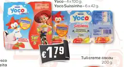 Bolama Yoco yogurte morango promoção