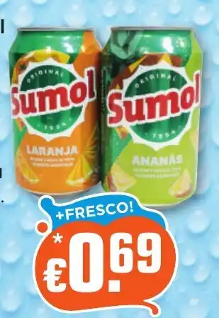 Bolama Sumol Laranja Ananás promoção