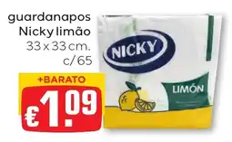 Bolama guardanapos nicky limão promoção