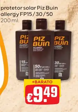 Bolama protetor solar piz buin allergy promoção