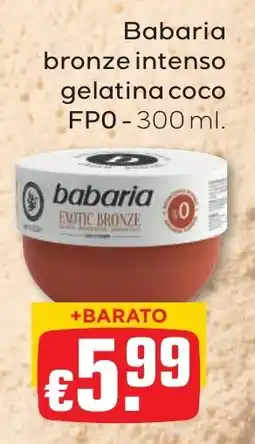 Bolama babaria gelatina coco bronze intenso promoção