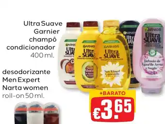 Bolama Garnier Ultra Suave champô condicionador promoção
