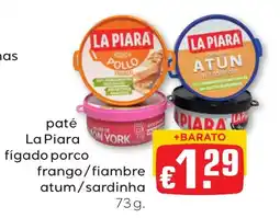 Bolama paté la piara figado porco frango/fiambre atum/sardinha promoção