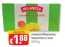 Bolama massa milaneza lasanha c/ovo promoção