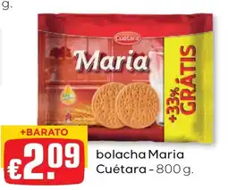 Bolama bolacha maria cuétara promoção